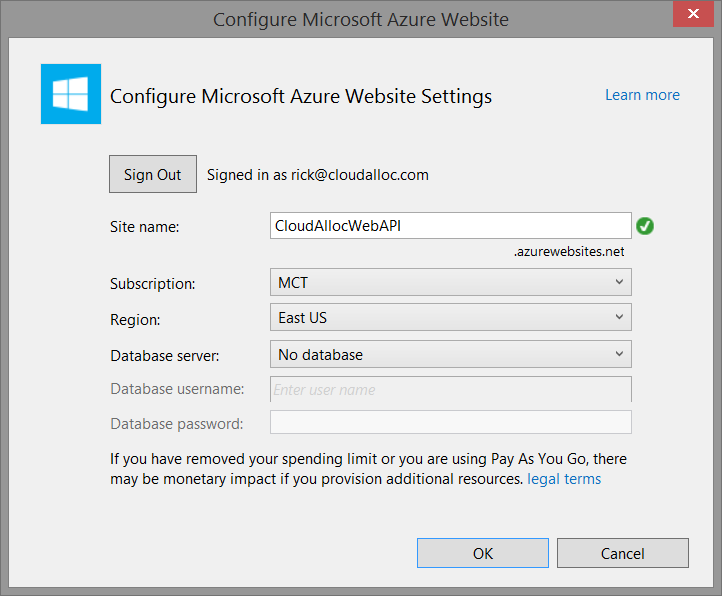 Configure ASP.NET Website