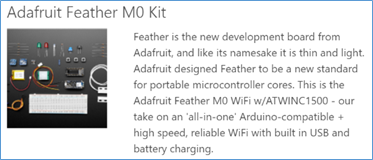 Adafruit Feather M0 Starter Kit