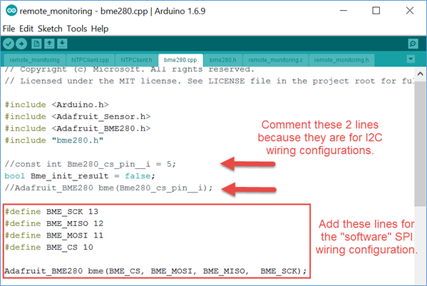 Remote monitoring code