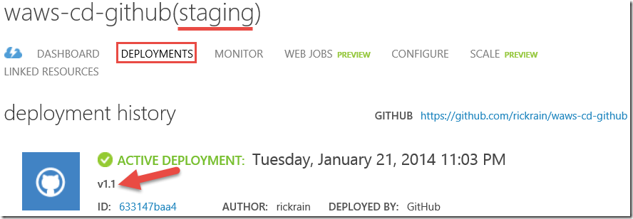 Portal - Deployments