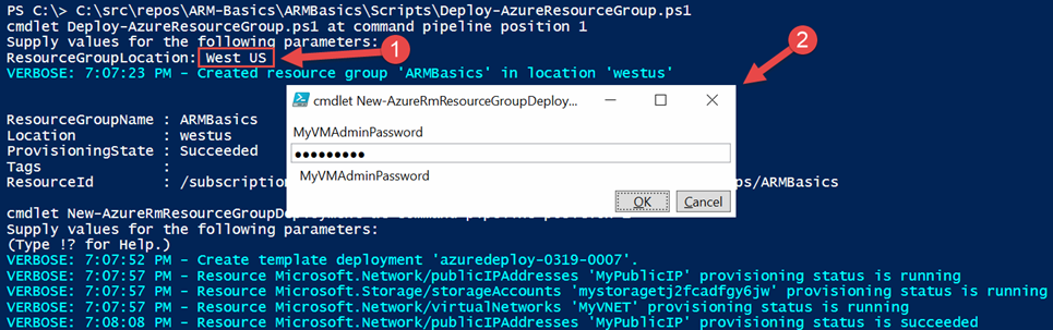 PowerShell Resources Provisioning