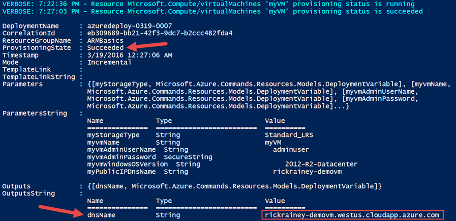 PowerShell Resources Provisioning