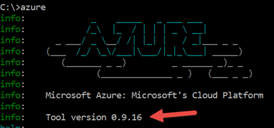 CLI Azure Version