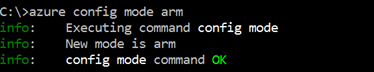 CLI Azure Azure Config Mode ARM