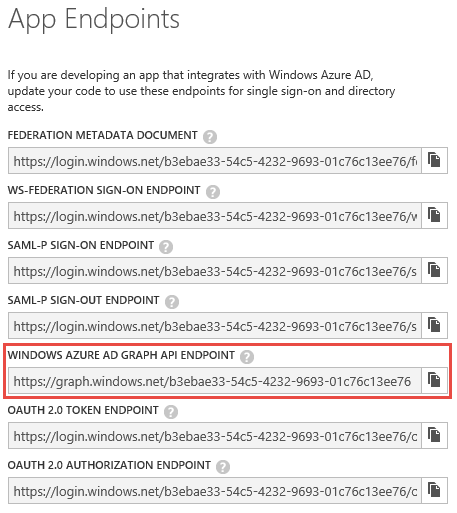 Graph API Endpoints