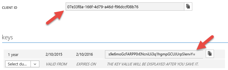Azure AD application client ID